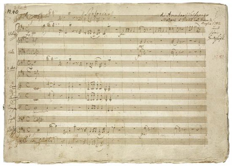 Mozart, Symphony K385 ('Haffner'), first page of the autograph score (New York, Morgan Library)-2.jpg